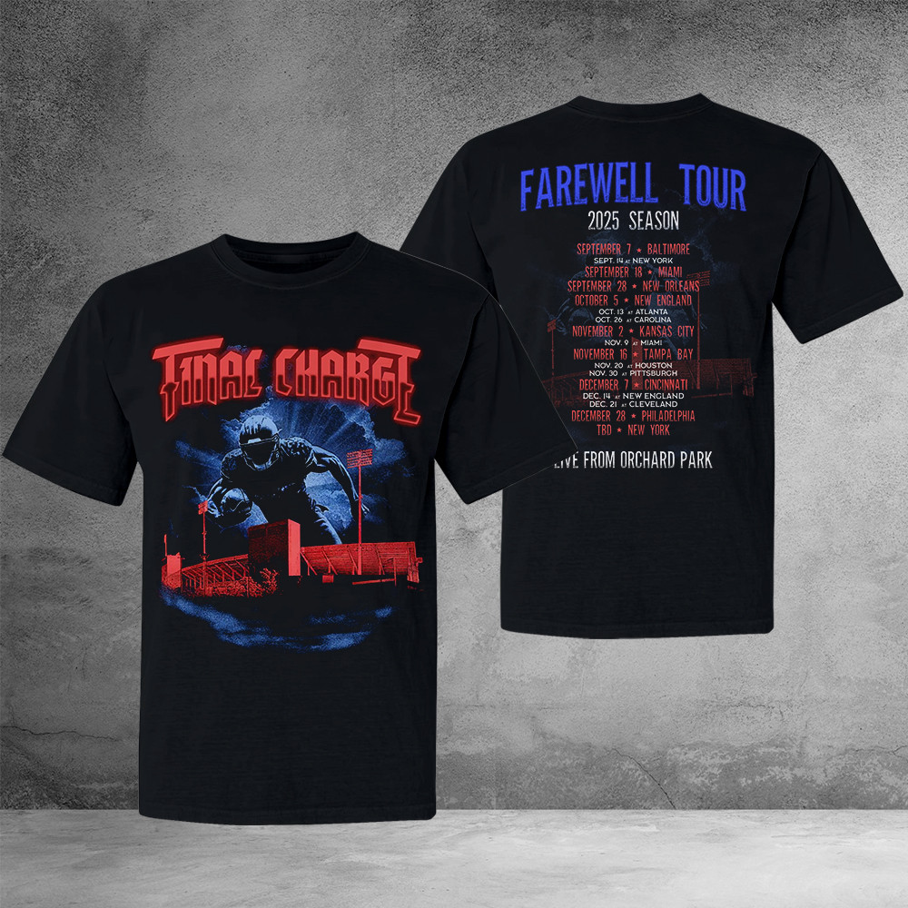 Final Charge Farewell Tour 2025 Season T-Shirt Gifts For Fans