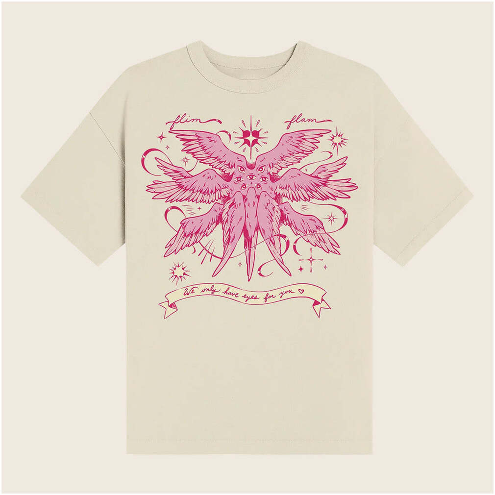 Flimflam Merch Flim Flam Angel Natural T-Shirt Gifts For Girlfriend Birthday Gifts For BFF