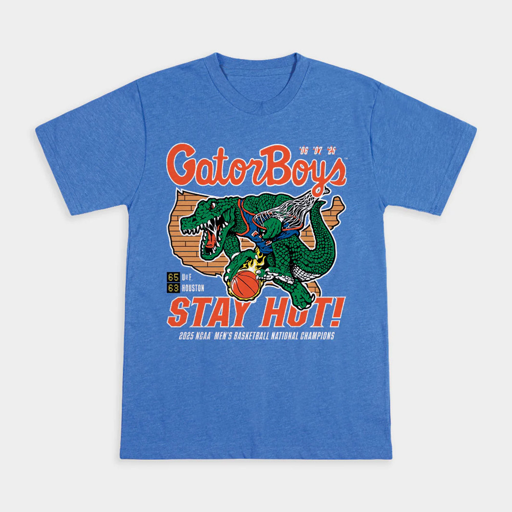 Florida Basketball 2025 Gator Boys Stay Hot T-Shirt Presents For Basketball Fans