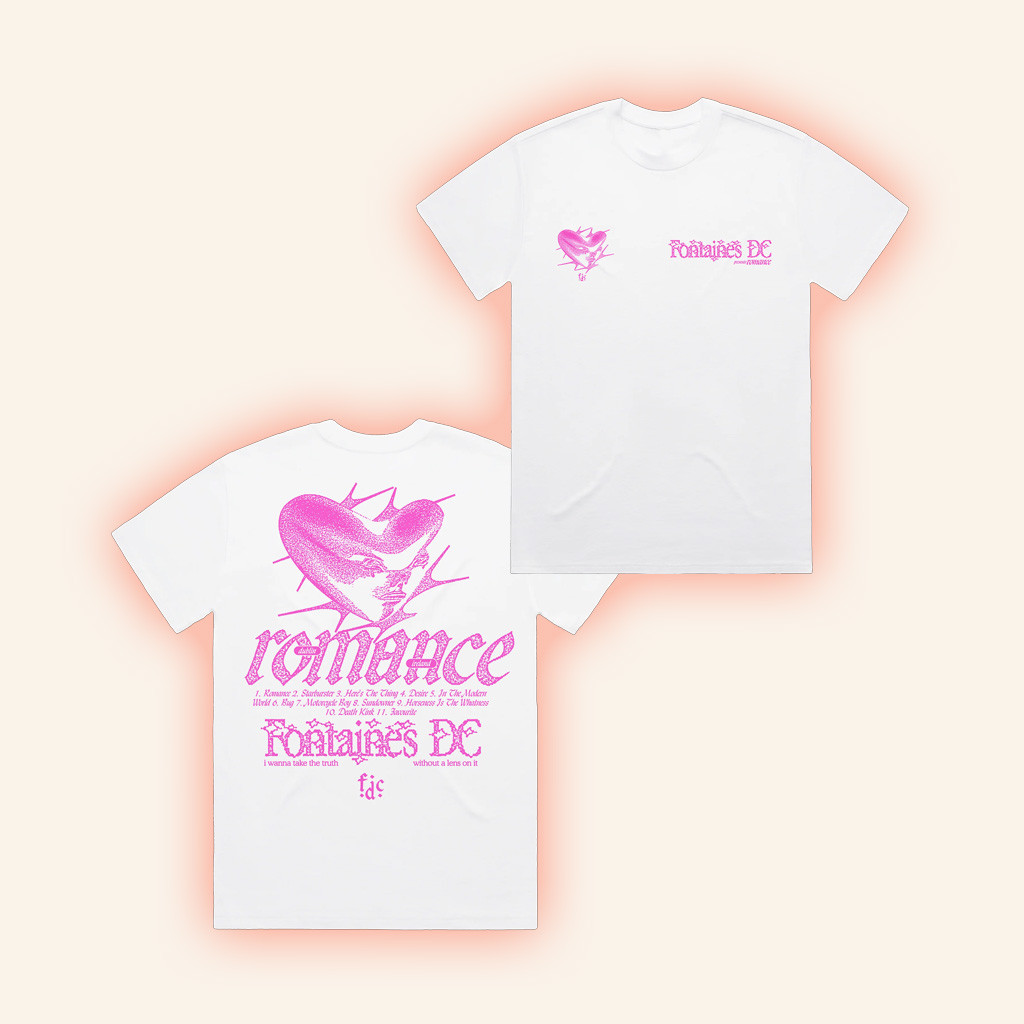 Fontaines DC Merch Romance Tracklist T-Shirt Music Lover Gift Ideas For Her