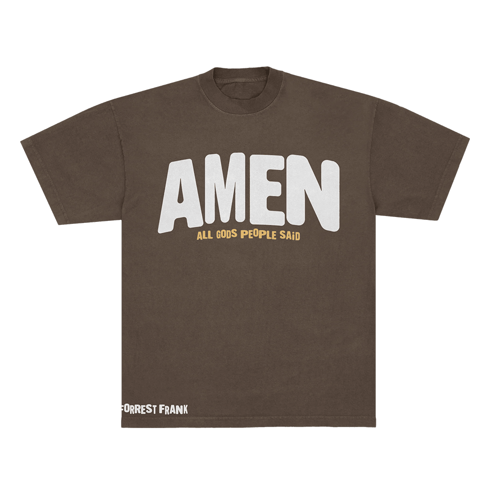 Forrest Frank Merch Forrest Frank Tour Merch Child Of God Shirt Amen Brown T-Shirt Dad Gifts