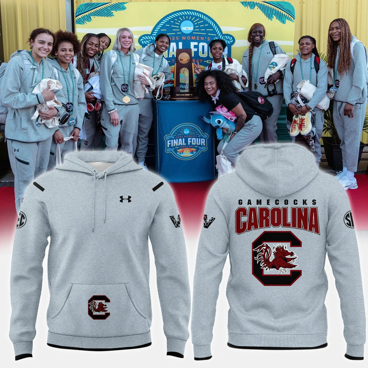 Gamecocks Carolina Grey Hoodie Best Gifts For Football Fans