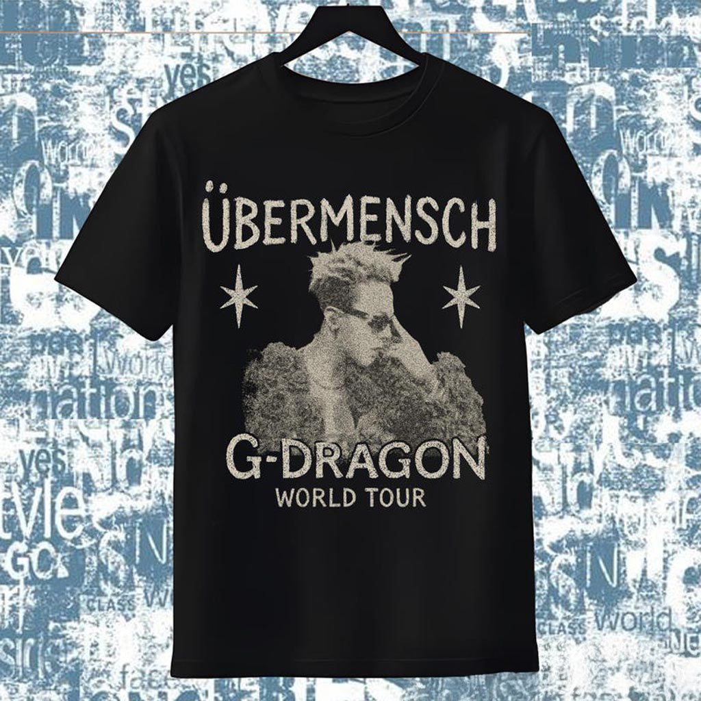 Gdragon Ubermensch World Tour Graphic Tee Shirt GDragon Ubermensch 2025 Kpop Merch Ubermensch