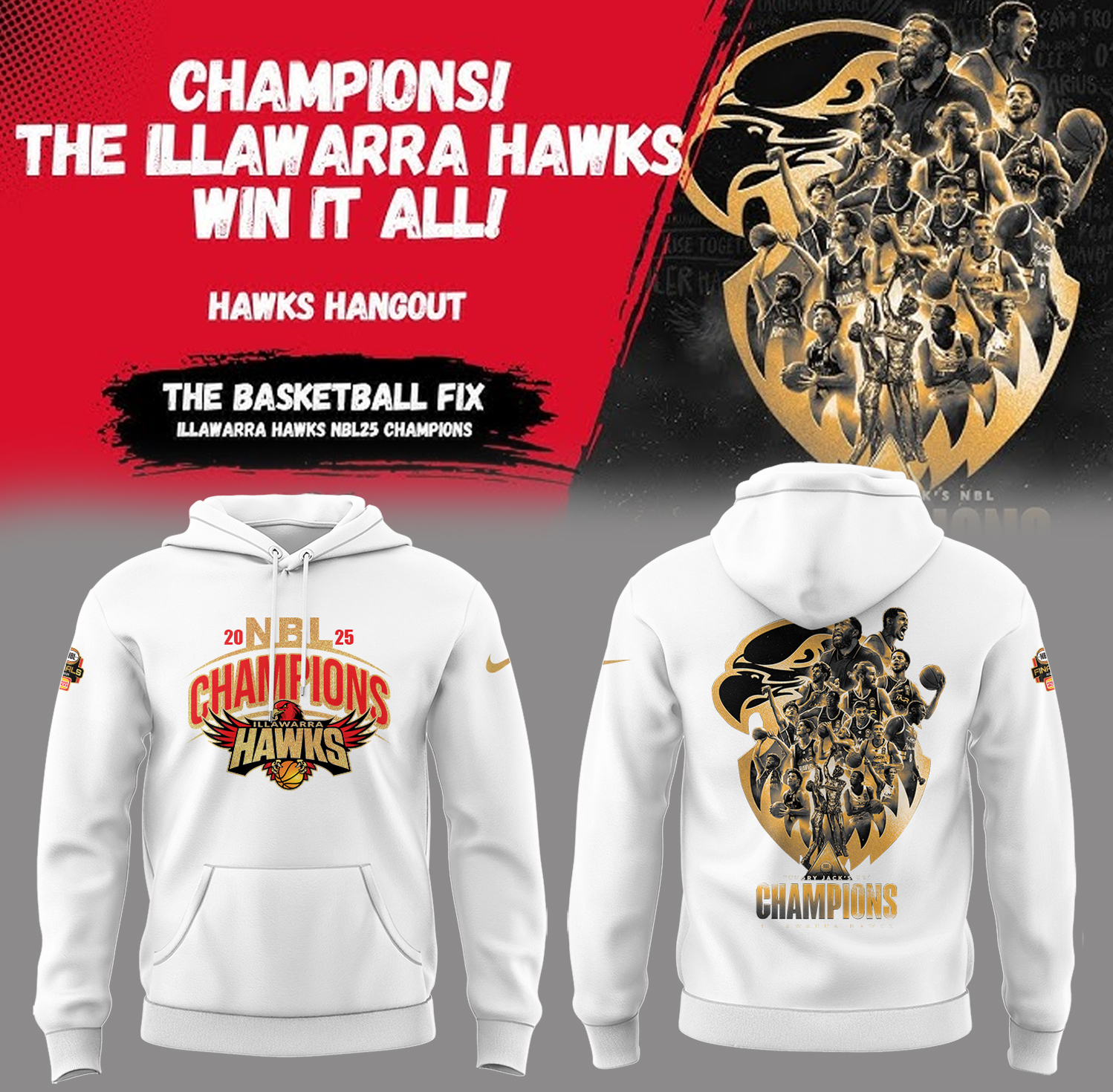 Hawks Basketball National Champions25 White Hoodie Gift Ideas For Basketball Players