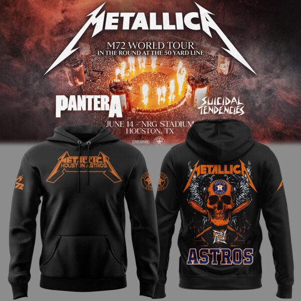 Houston Astros Metallica M72 World Tour Hoodie Gifts For Baseball Fans