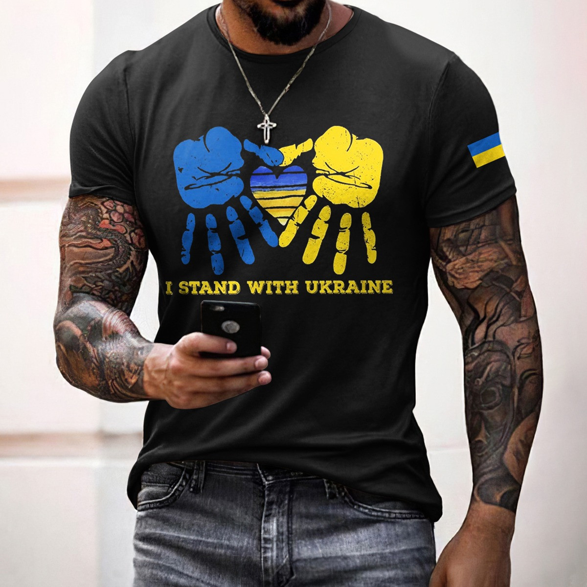 I Stand With Ukraine T-Shirt Zelensky Green Shirt Ukraine Gifts For Men