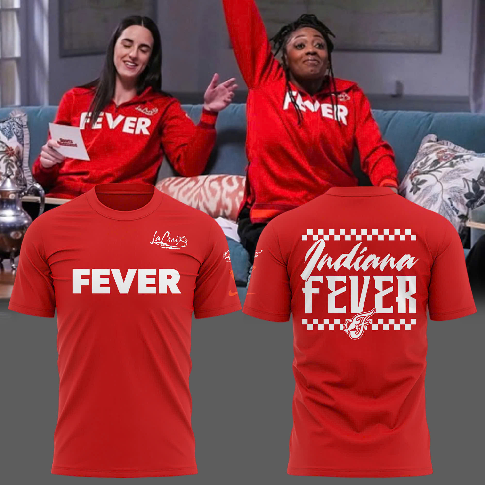 Indiana Fever Red T-Shirt Basketball Fan Gift Ideas