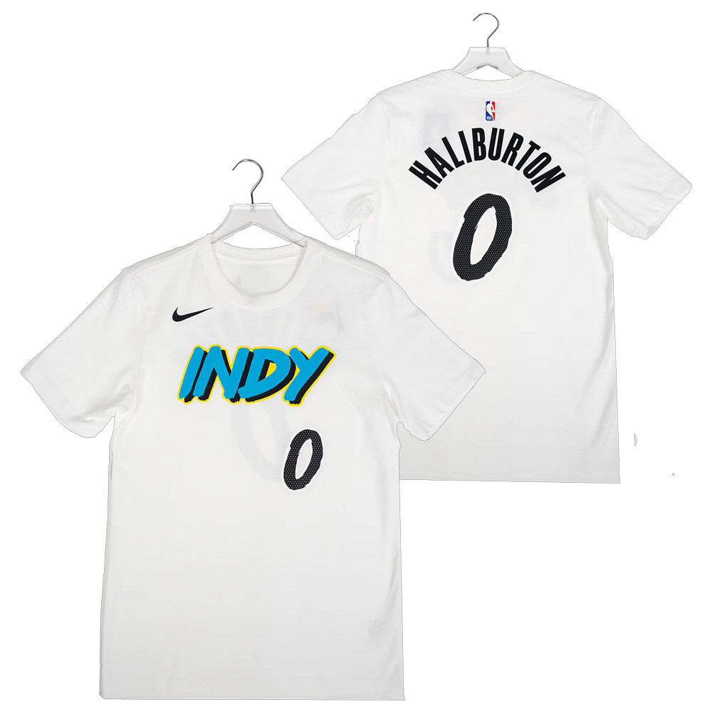 Indiana Pacers #0 Tyrese Haliburton 24-25 CITY EDITION T-shirt Best Gifts For Basketball Fans