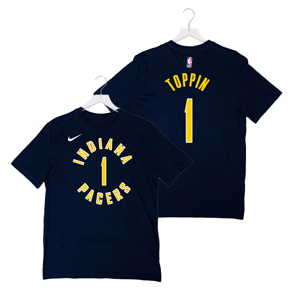 Indiana Pacers #1 Obi Toppin Icon T-shirt Basketball Fan Gift Ideas