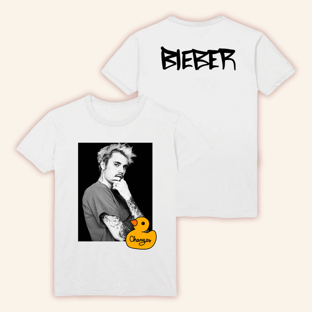 Justin Bieber Merch Changes Duck Photo T-Shirt Unique Gift For Boyfriend