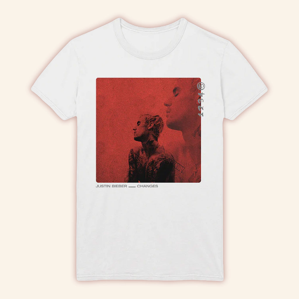 Justin Bieber Merch Reflection Photo T-Shirt Birthday Gift For Fans