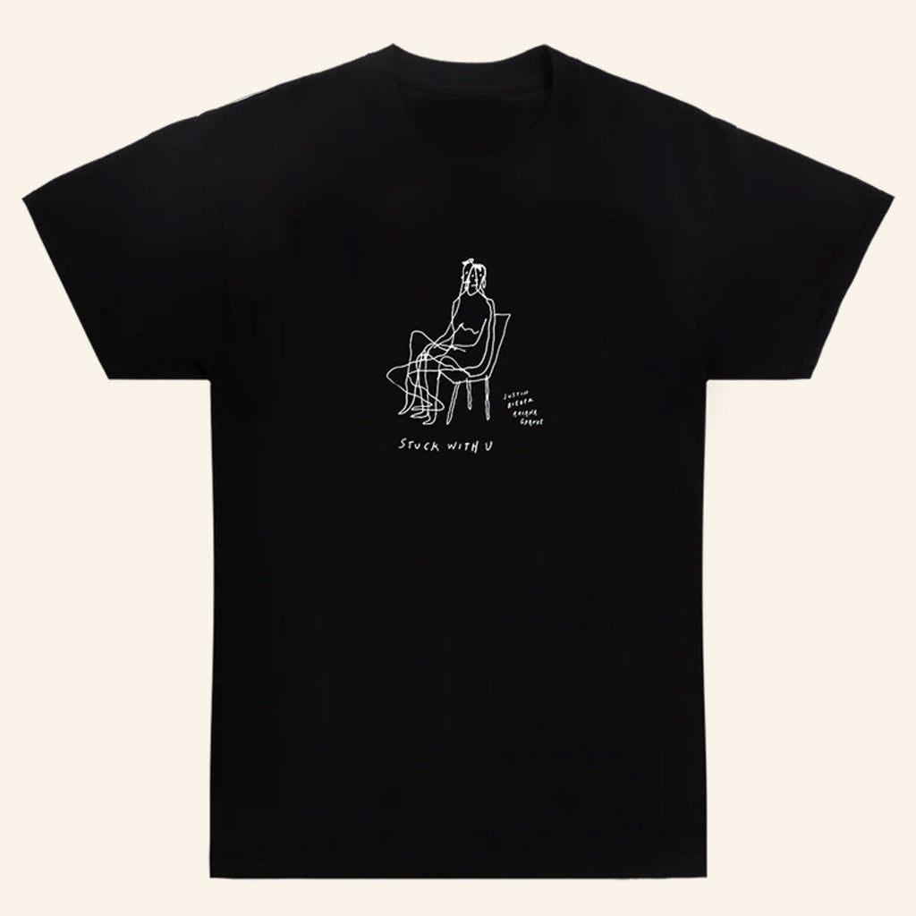 Justin Bieber Merch Stuck With U Chair T-Shirt Black Best Gift For Friends