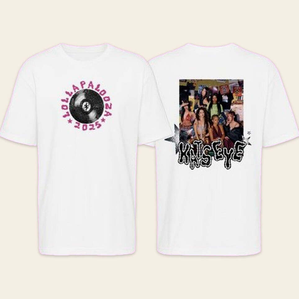 Katseye Lollapalooza 2025 T-Shirt Fan Merch Gift Ideas For Her Birthday Gifts For Best Friend