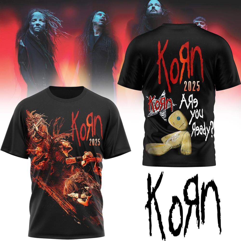 Korn 2025 Poster Tour Limited Edition T-Shirt Fathers Day Gifts For Husband