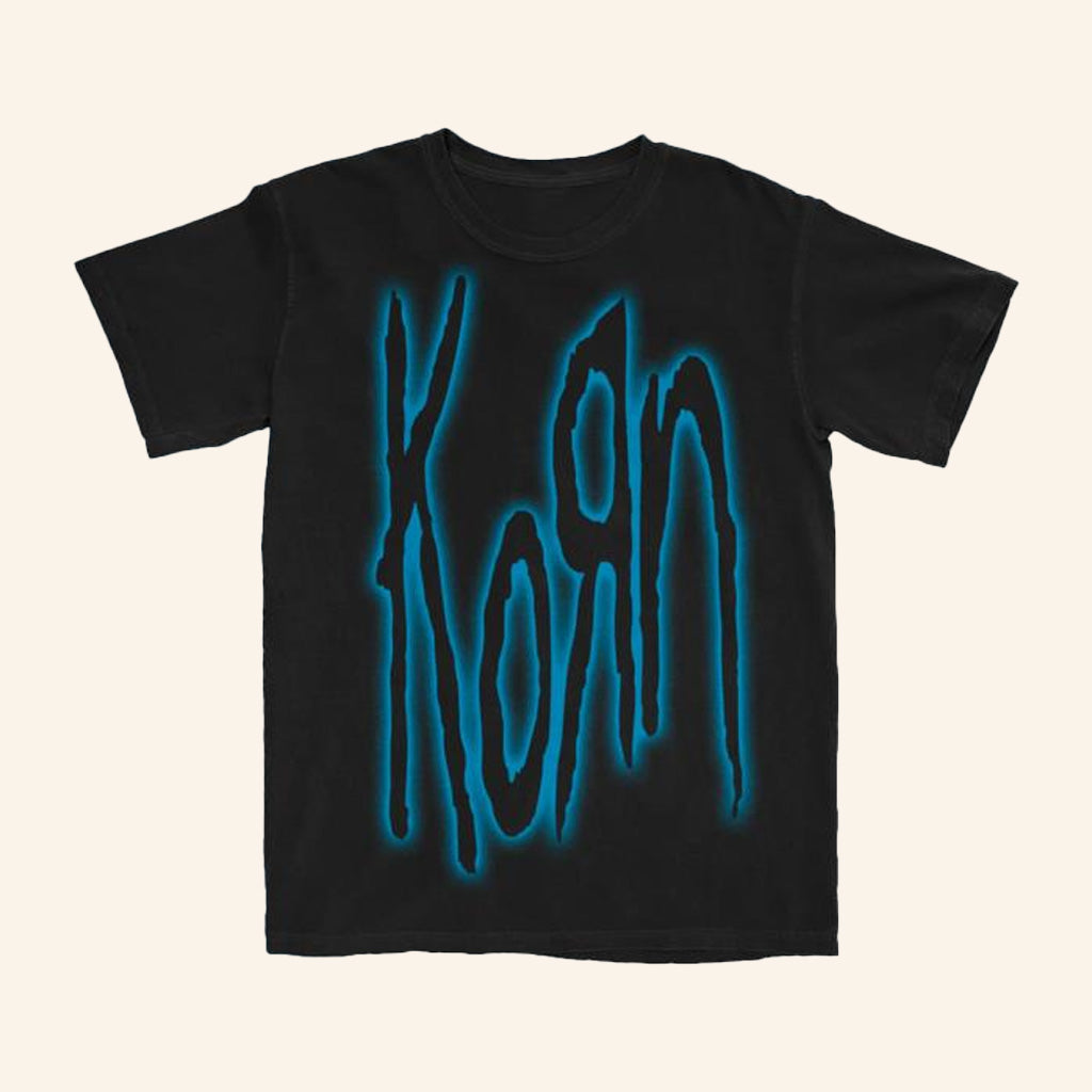 Korn Merch Glow Logo T-Shirt Birthday Gift Ideas For Him