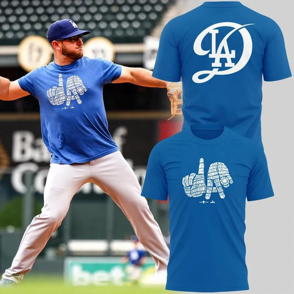 LA Dodgers Peace Out T-Shirt LA Dodgers Merch Best Gifts For Baseball Fans