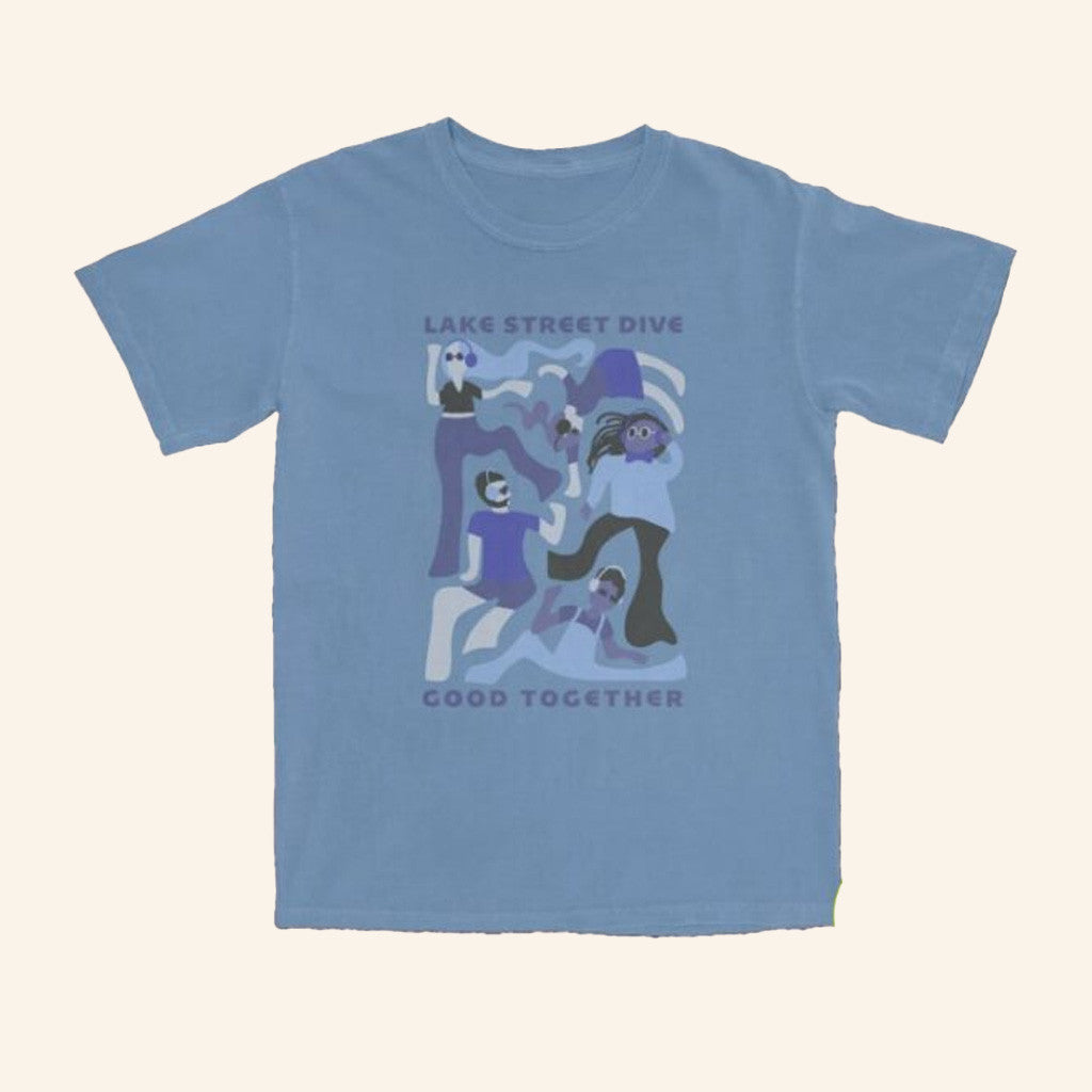 Lake Street Dive Merch Blue Band Together T-Shirt Gifts For Dudes