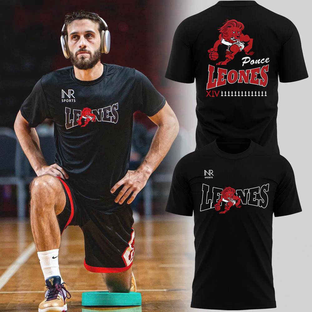 Leones De Ponce Play Offs 2025 Basketball Black 3d Shirt Gift For Basketball Lover