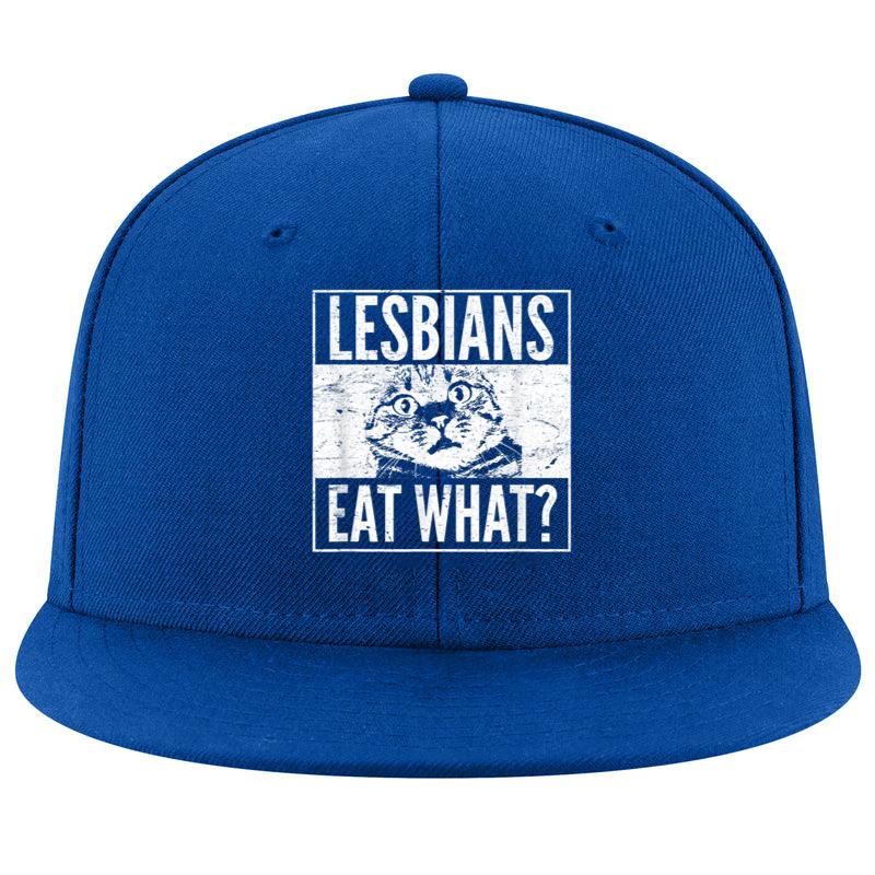Lesbians Eat What Cat LGBT Humor Cap