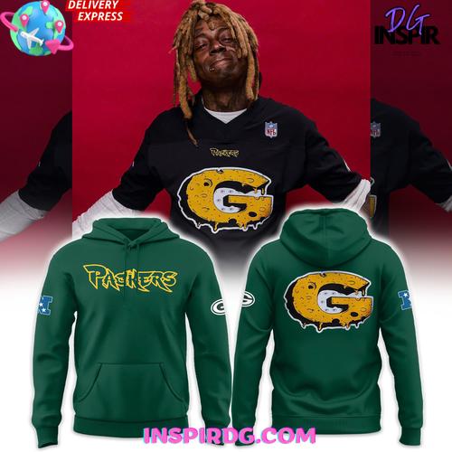 Lil Wayne x Mitchell & Ness x Packers Official Green NFL Hoodie