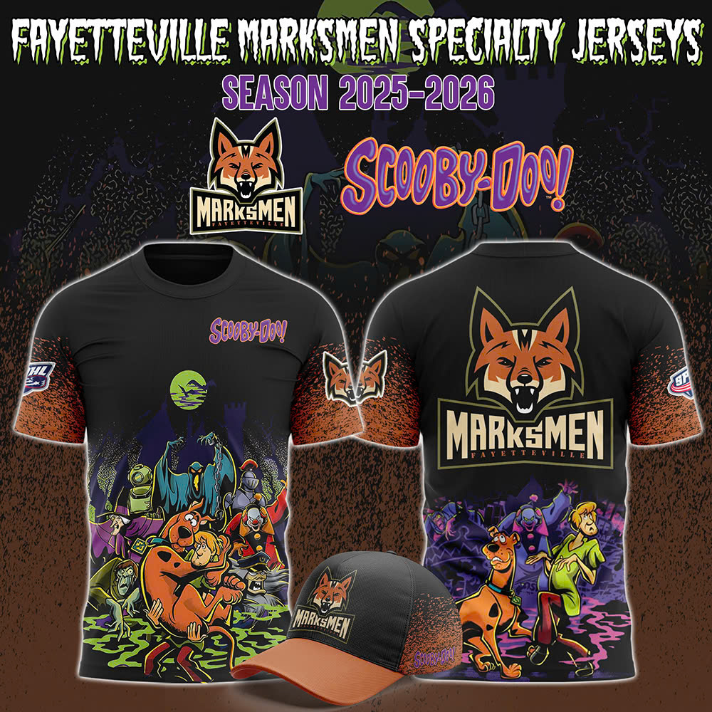 Limited Edition Fayetteville Marksmen X Scoobydoo Night Tshirt 2025