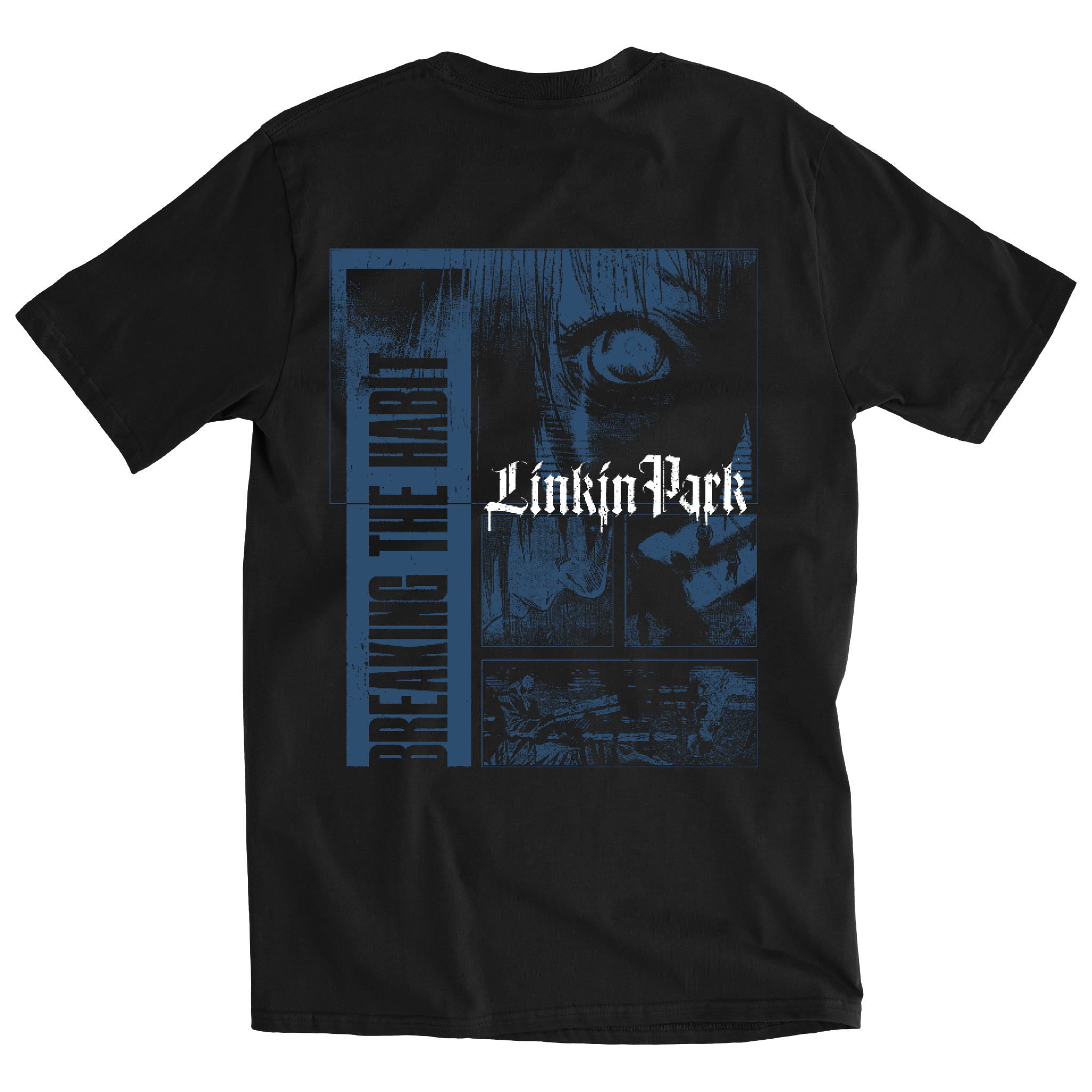 Linkin Park Tour Merch Meteora Bth Anime Black Tee Gift For Music Lovers