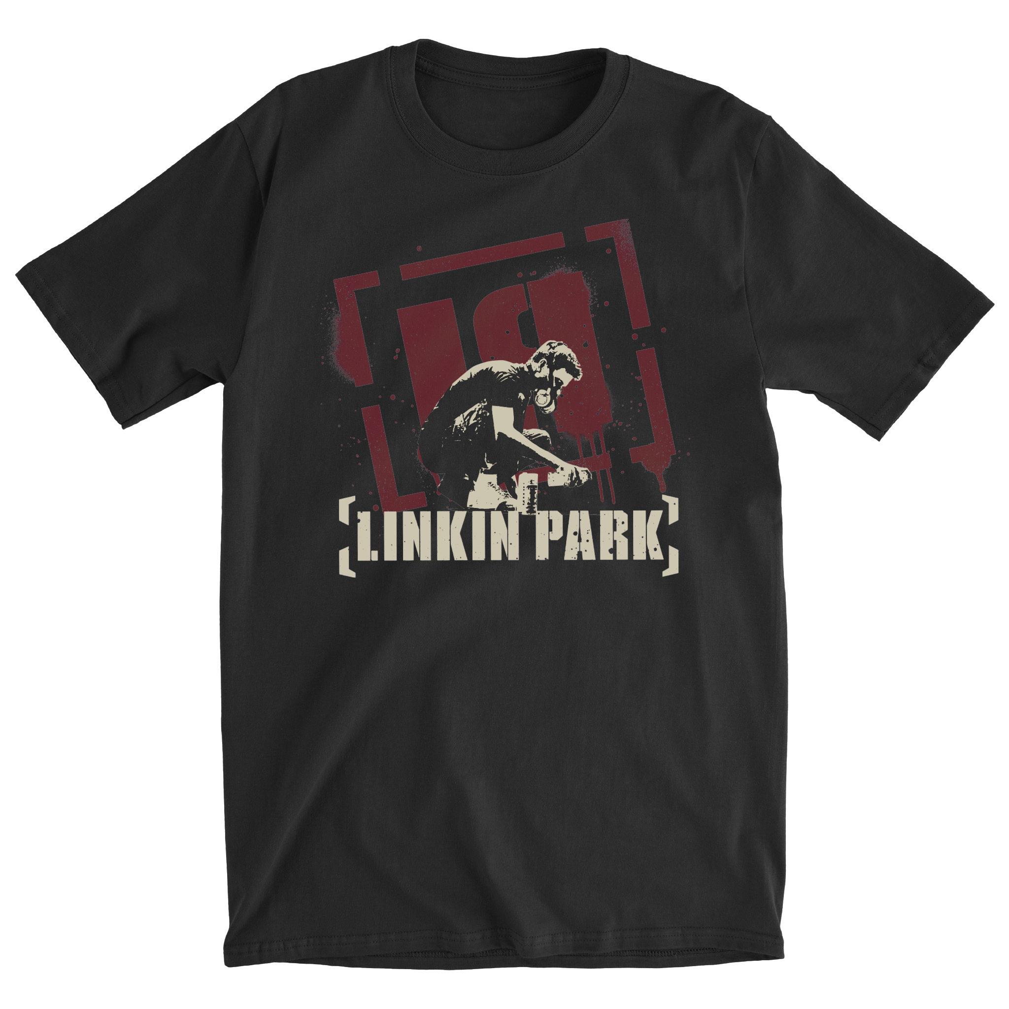 Linkin Park Tour Vintage Meteora Spray Black Tee Cool Rock Merch Gift