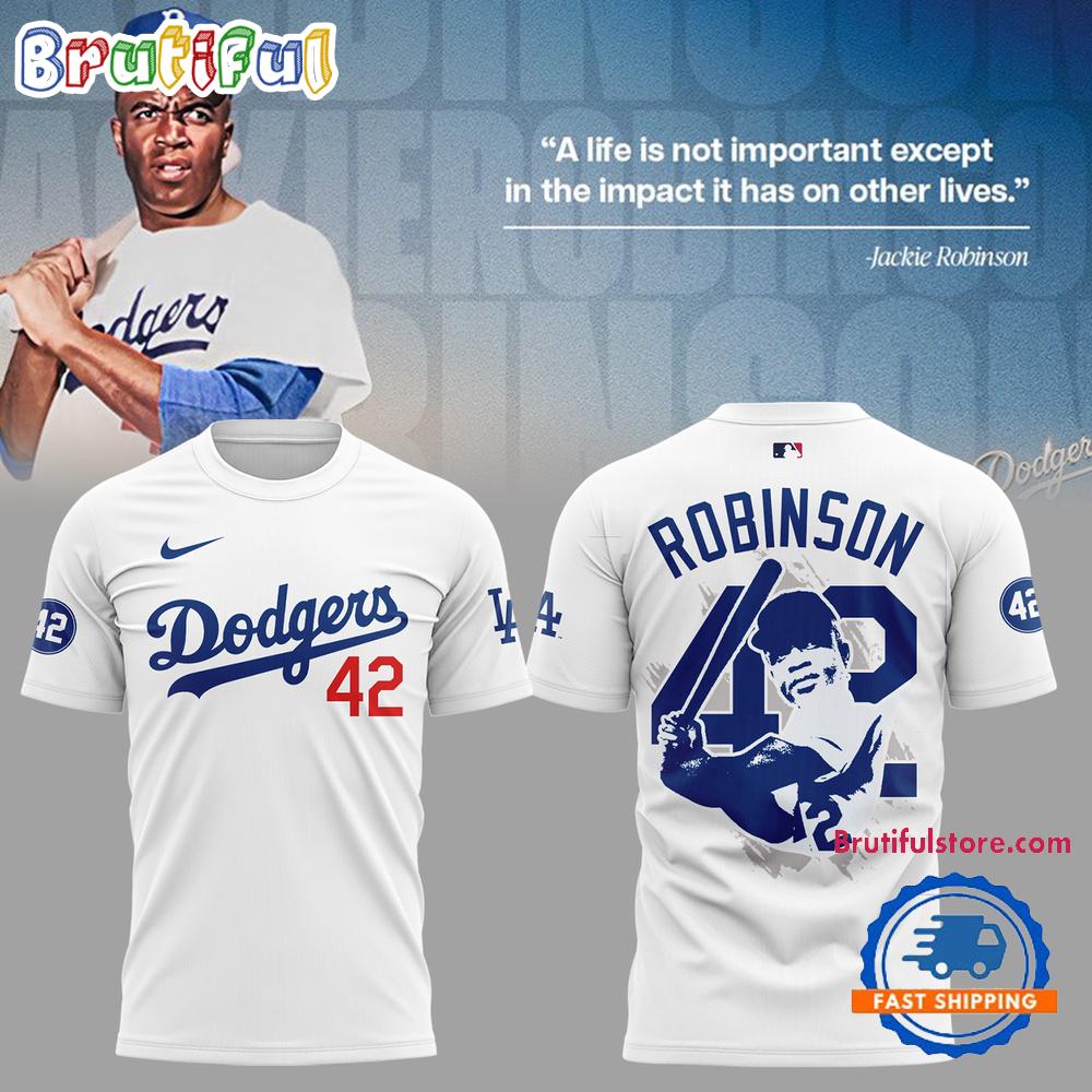 Los Angeles Dodgers Baseball Honoring Jackie Robinson 42 T Shirt