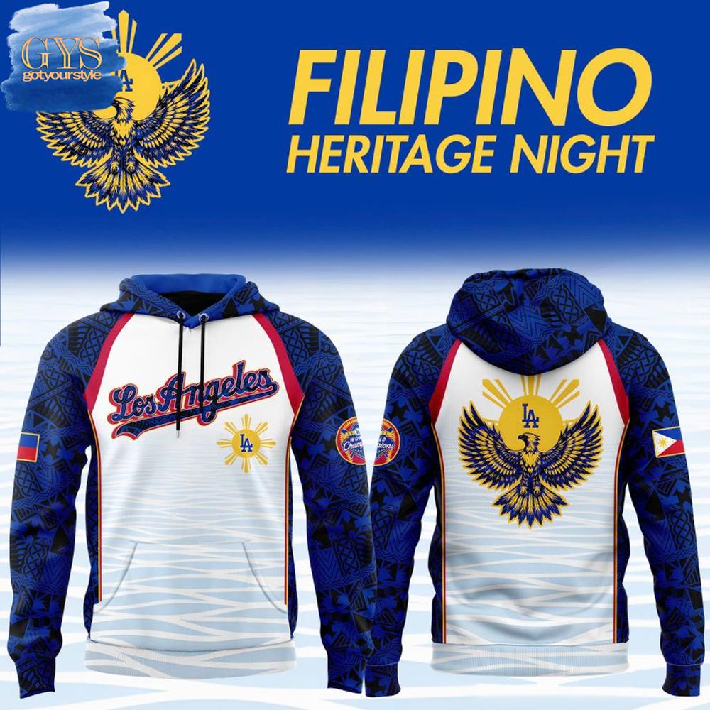 Los Angeles Dodgers Filipino Heritage Night Limited Edition Hoodie 2025