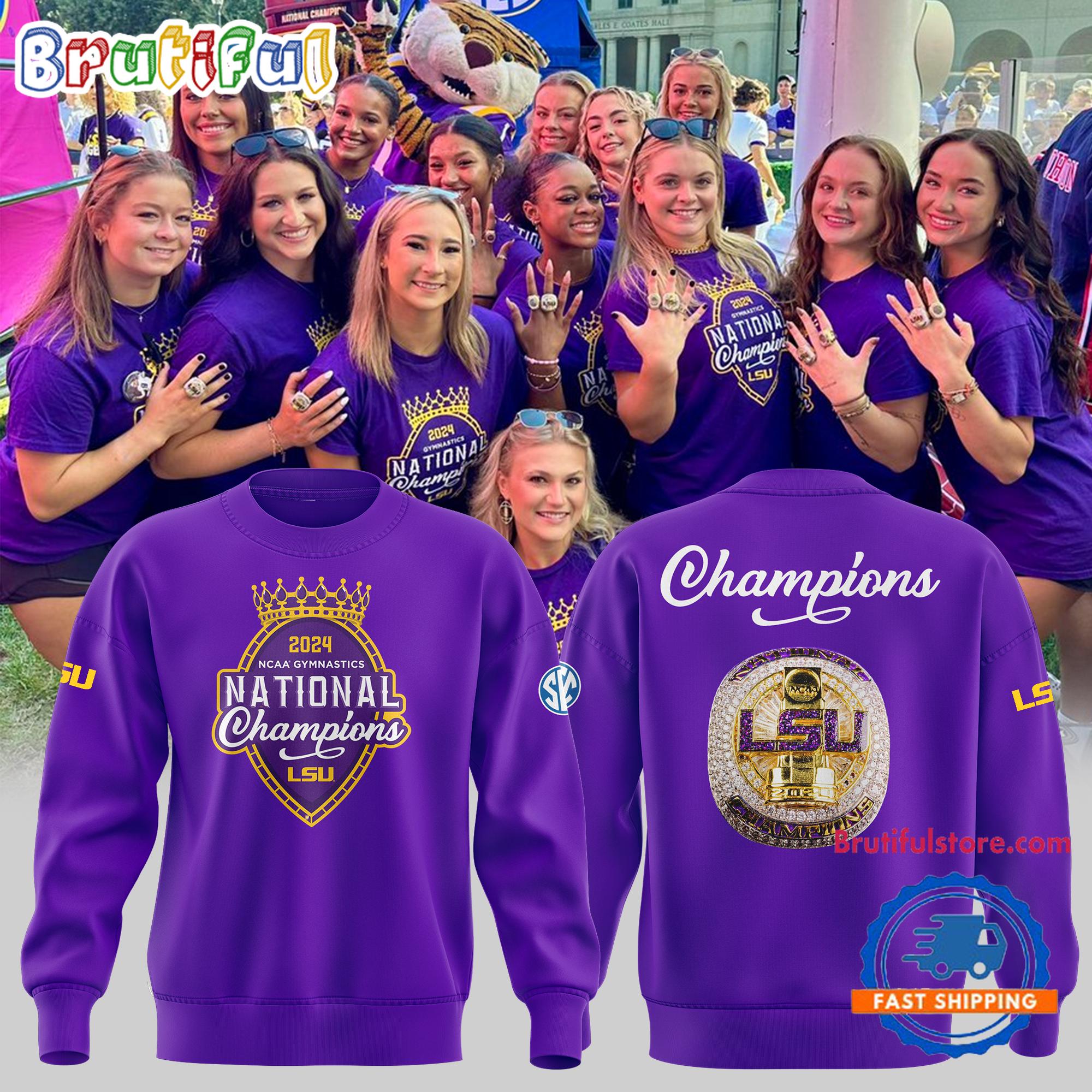 LSU Gymnastics 2024 NCAA Champions Sweatshirt