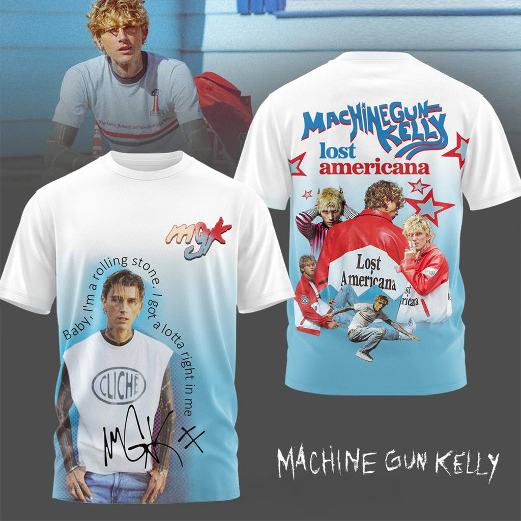 Machine Gun Kelly Lost Americana Special T-Shirt Good Gifts For Boyfriend
