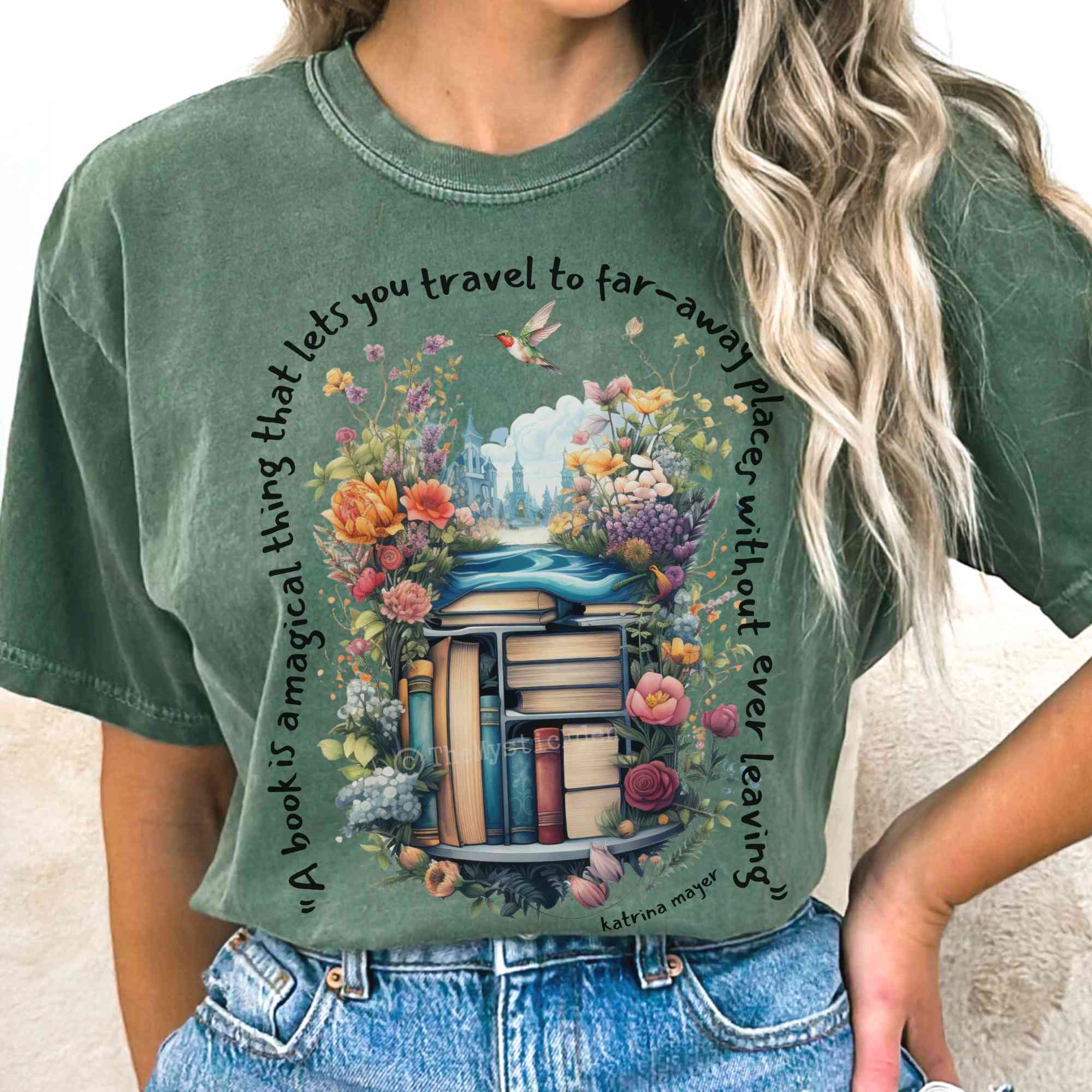 Magical Book T-Shirt Comfort Colors Best Gift For Girlfriend