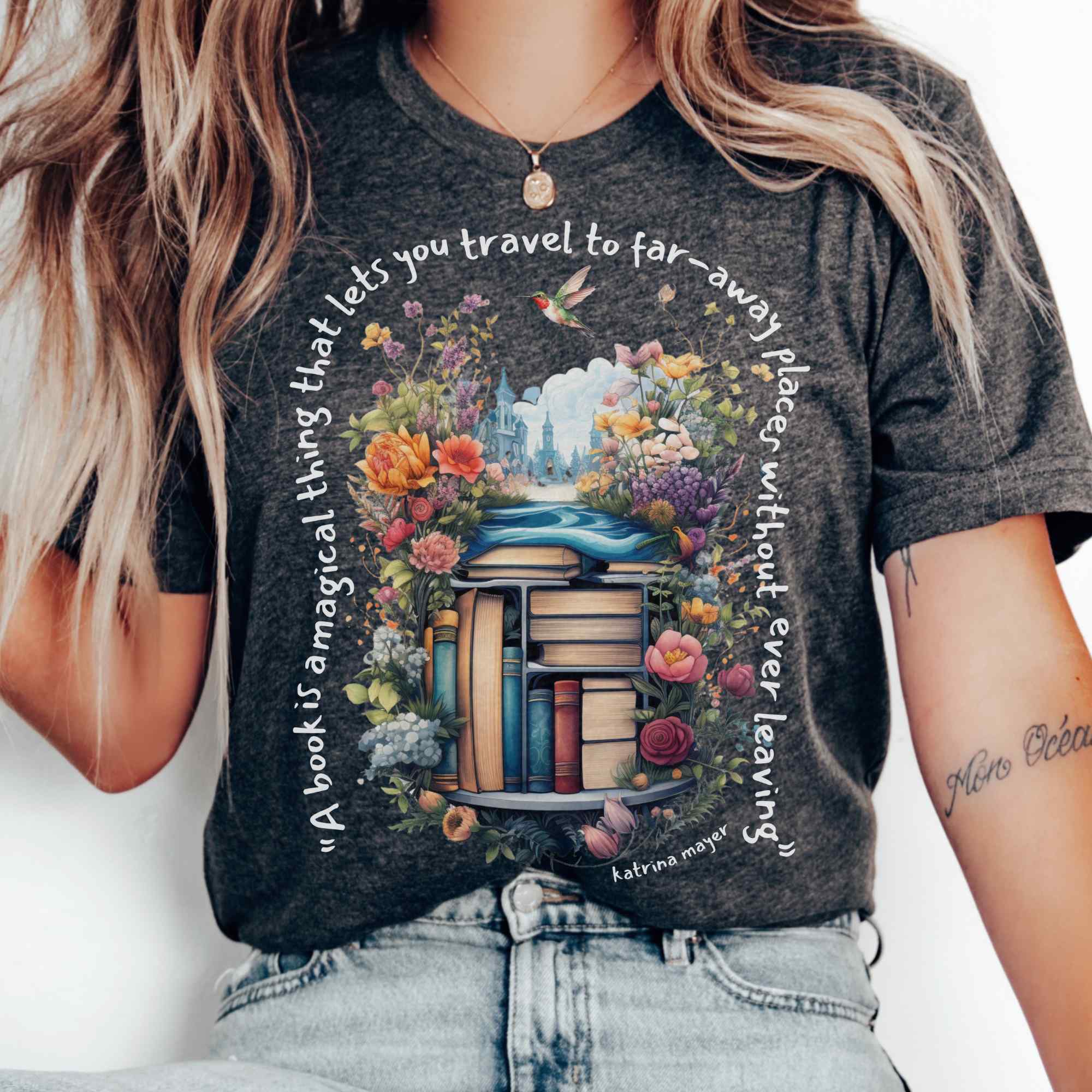 Magical Book T-Shirt Gift For Girl