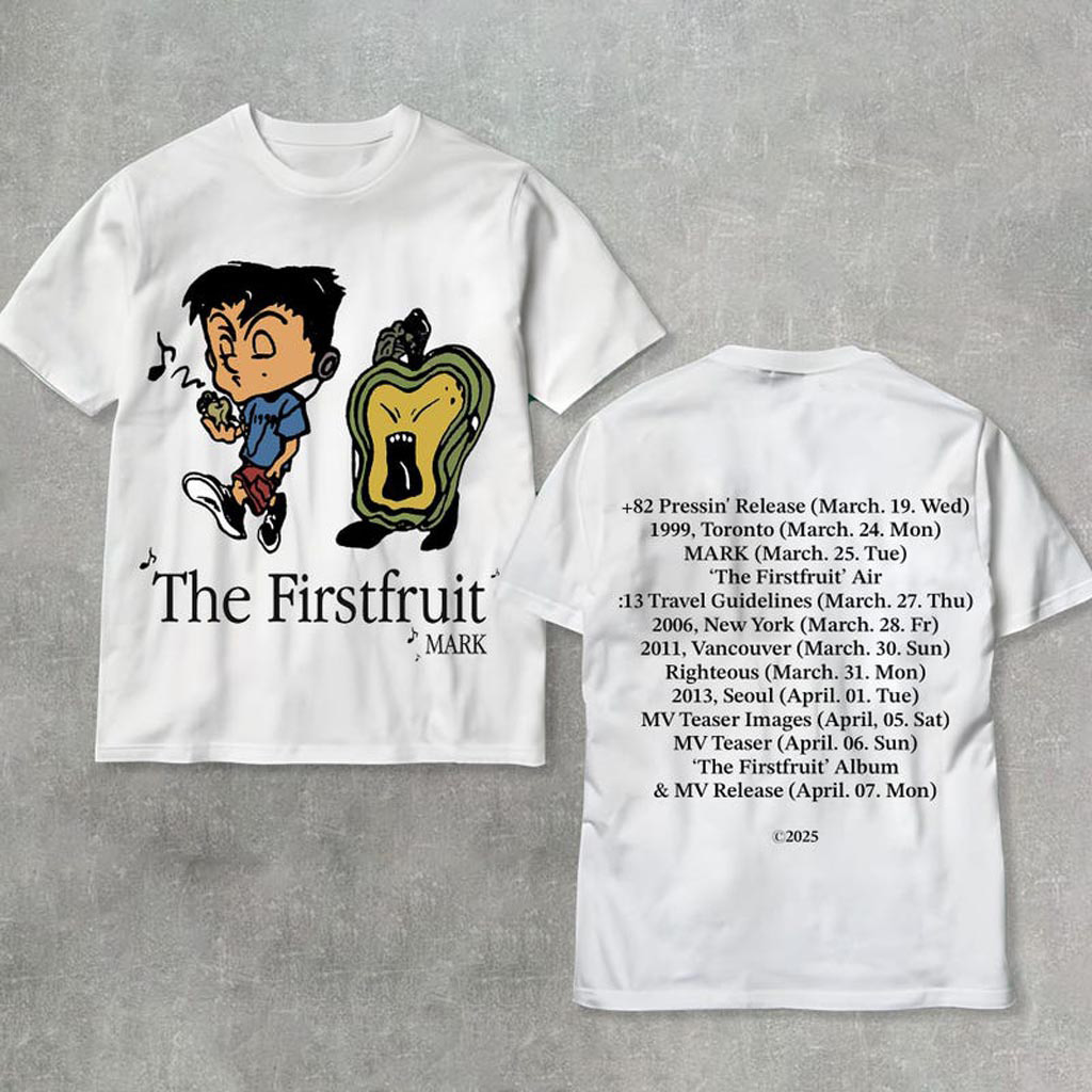 Mark The FirstFruit Shirt NCT 127 Mark The FirstFruit Shirt NCT127 4th Tour Neo City Tshirt