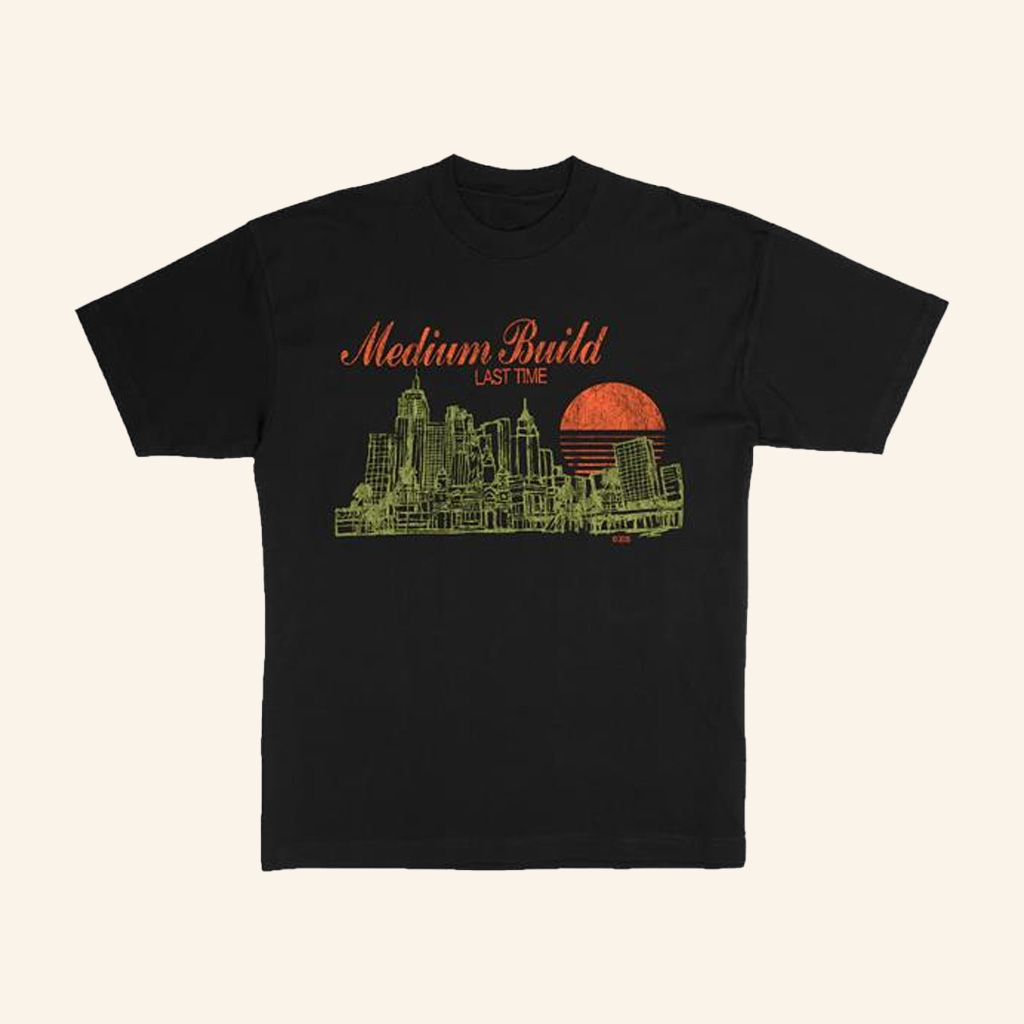 Medium Build Merch Cityscape T-Shirt Birthday Gift Ideas For Him
