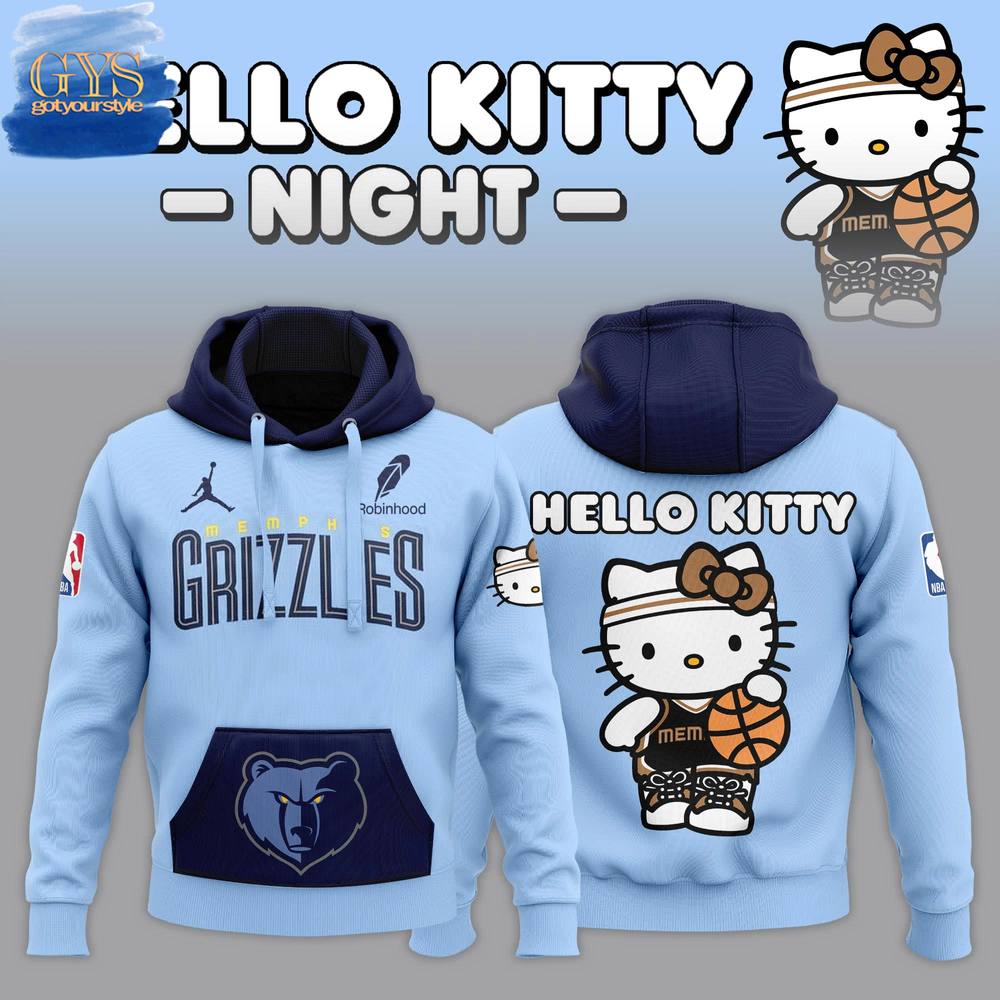 Memphis Grizzlies x Hello Kitty 2024 Limited Edition Hoodie