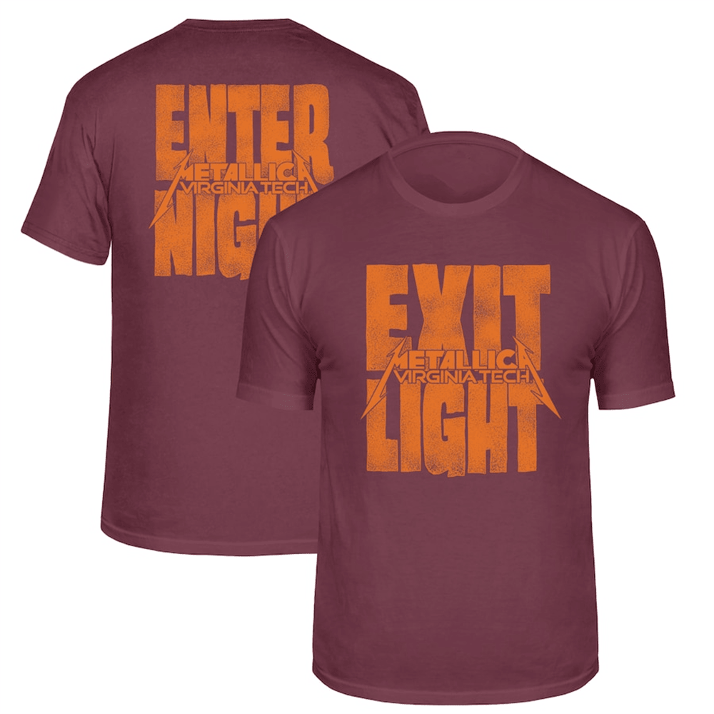Metallica Virginia Tech Shirt Metallica Merch Fathers Day Gifts For Music Lovers