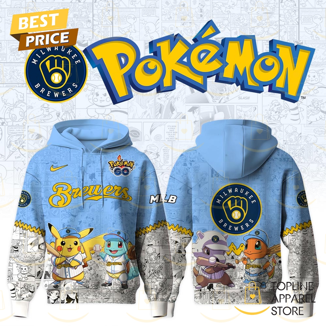 Milwaukee Brewers x Po Ke mon Go Tokyo Series 2025 Hoodie