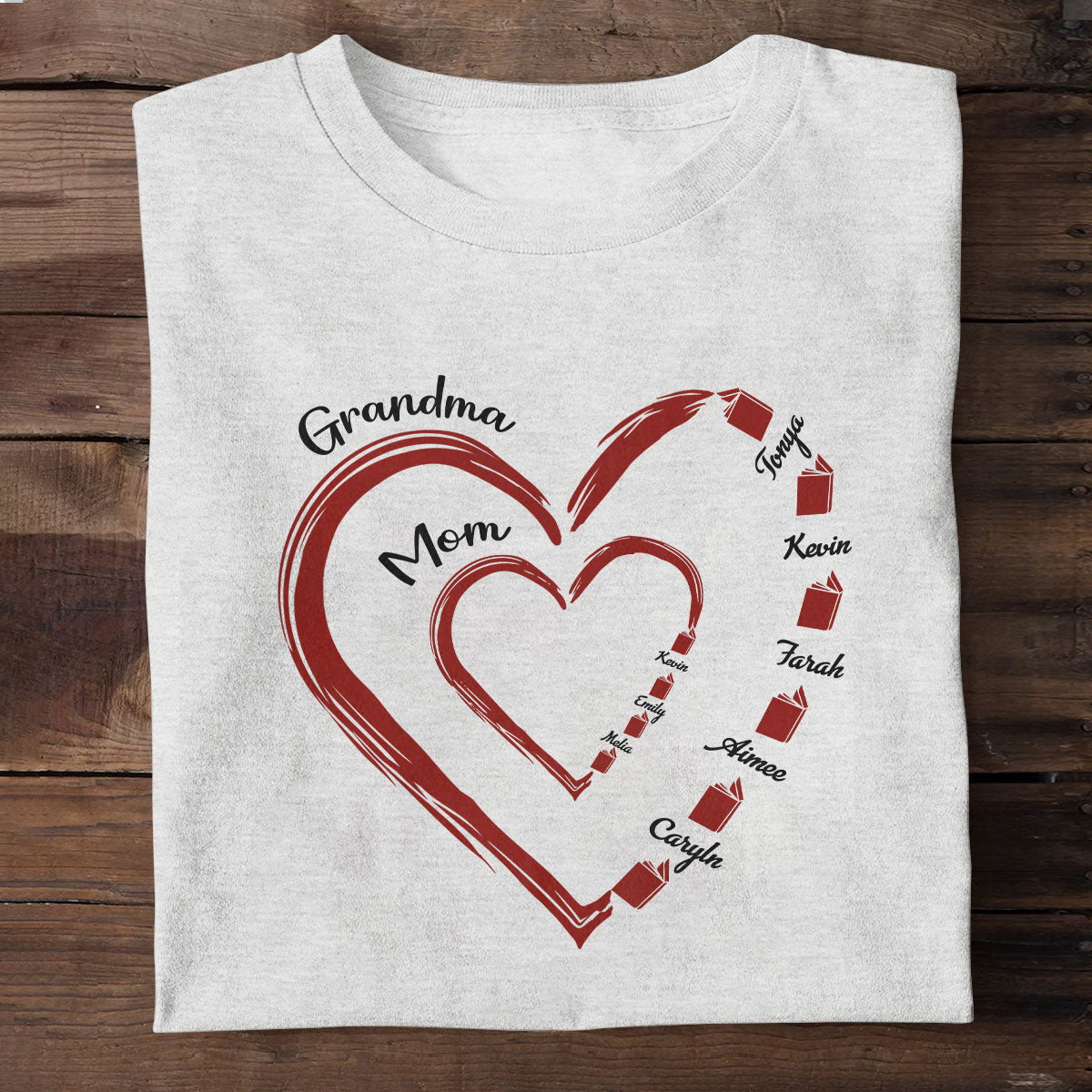 MomS GrandmaS Sweet Bookworms T-Shirt Daughter Presents From Mum