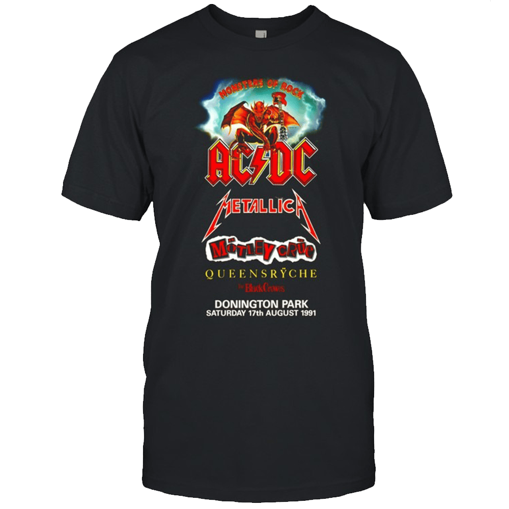 Monsters Of Rock Merch Monsters Of Rock ACDC Metallica T-Shirt Sentimental Fathers Day Gifts