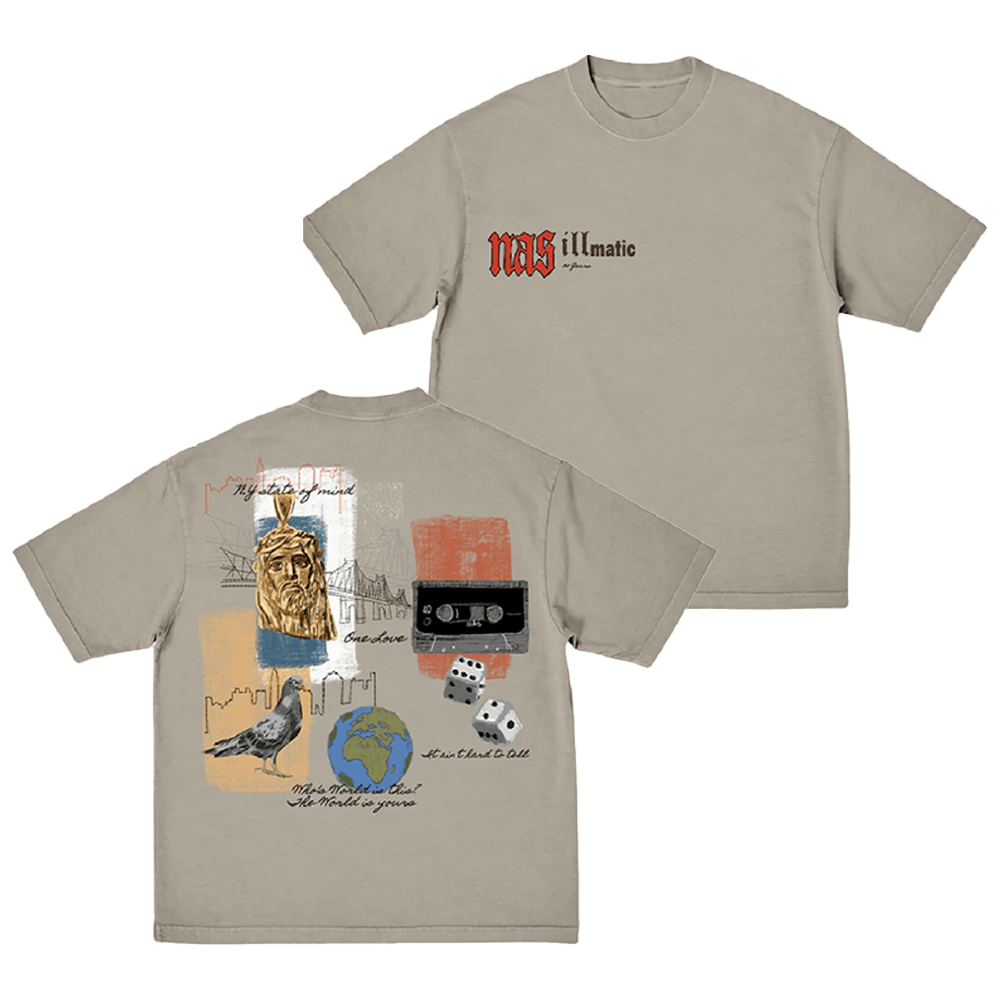 Nas Irjones Merch 30 Years Of Illmatic Tan T-Shirt Useful Gifts For Dad