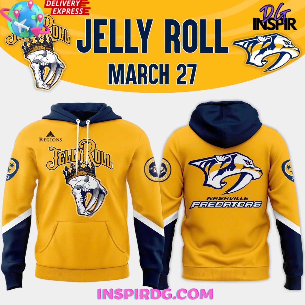 Nashville Predators x Jelly Roll 2025 Hoodie