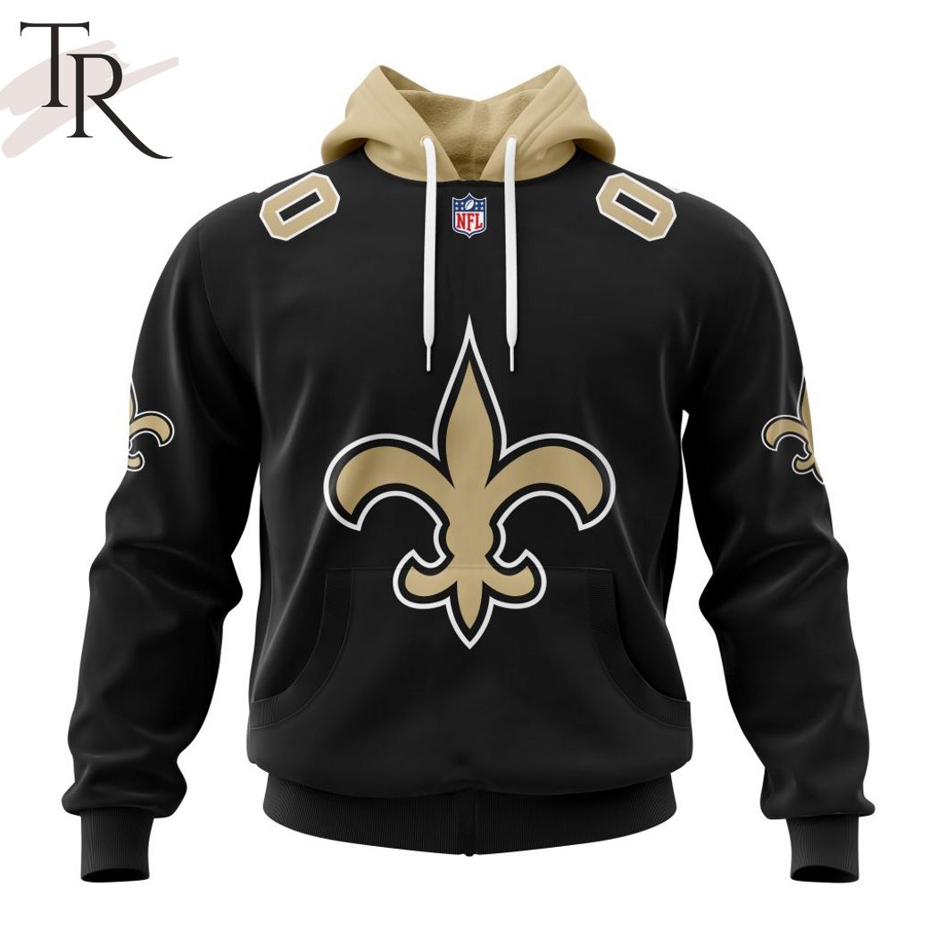 New 2025 NFL New Orleans Saints 2024 Personalized Name And Number Custom Hoodie 