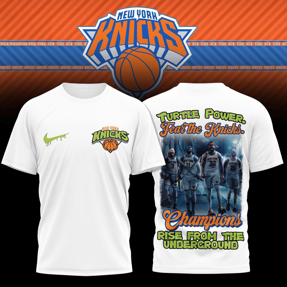 New York Knicks Turtle Power Shirt New York Knicks Merch Gifts For Baseball Fans