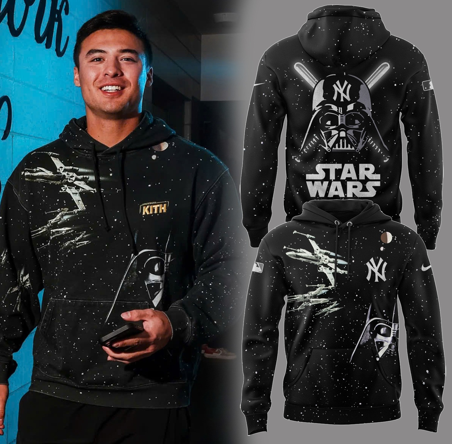 New York Yankees x Star Wars Night 2025 Hoodie Gift For Yankees and Star Wars Fans