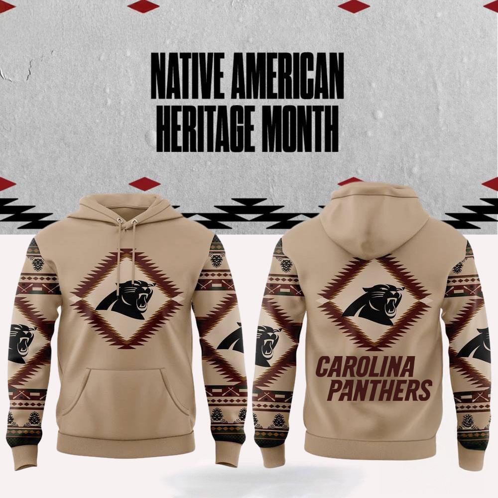 NFL Carolina Panthers x National Native American Heritage Month Hoodie Fan Gift Ideas