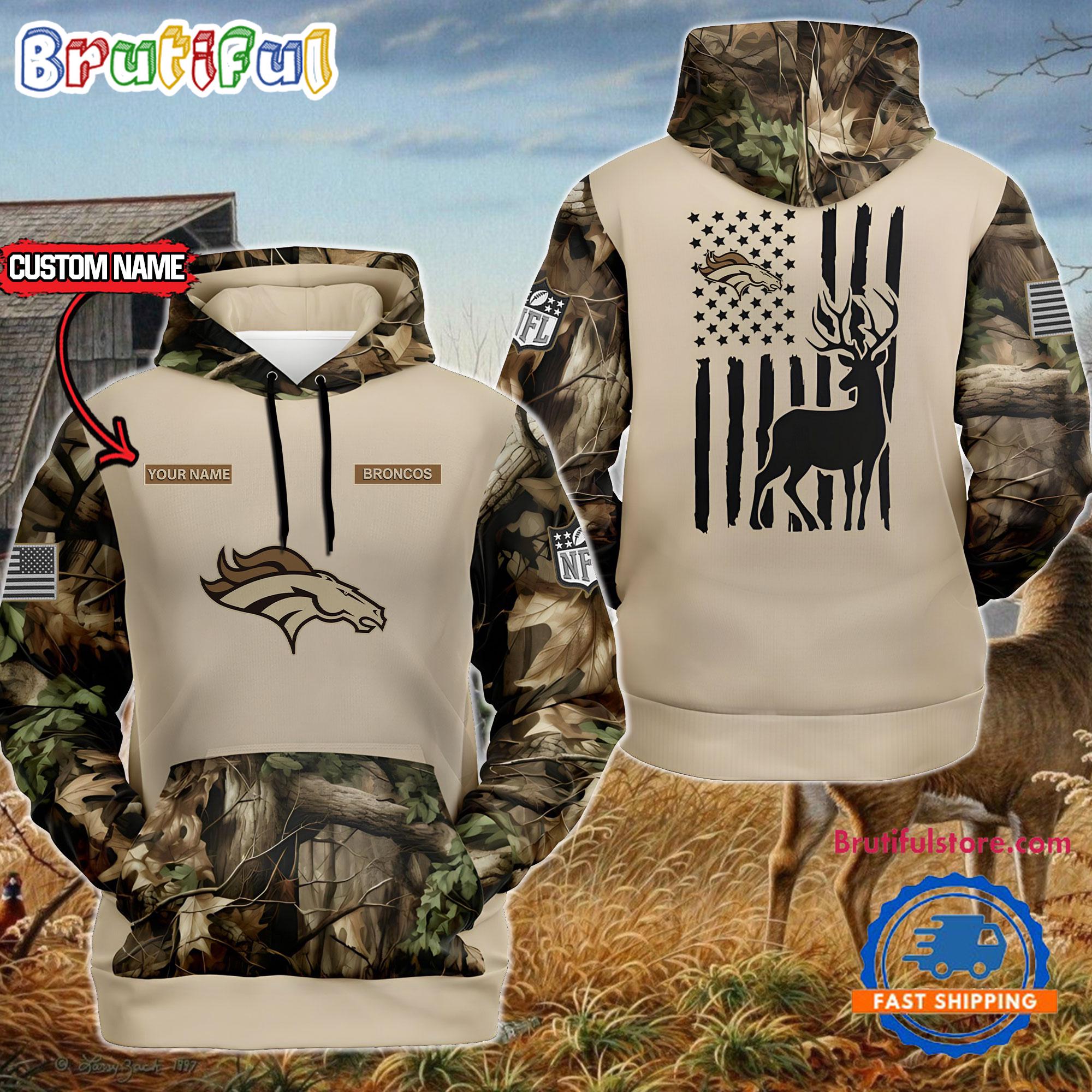 NFL Denver Broncos Special Deer Hunting Custom Hoodie Sweatshirt TShirt