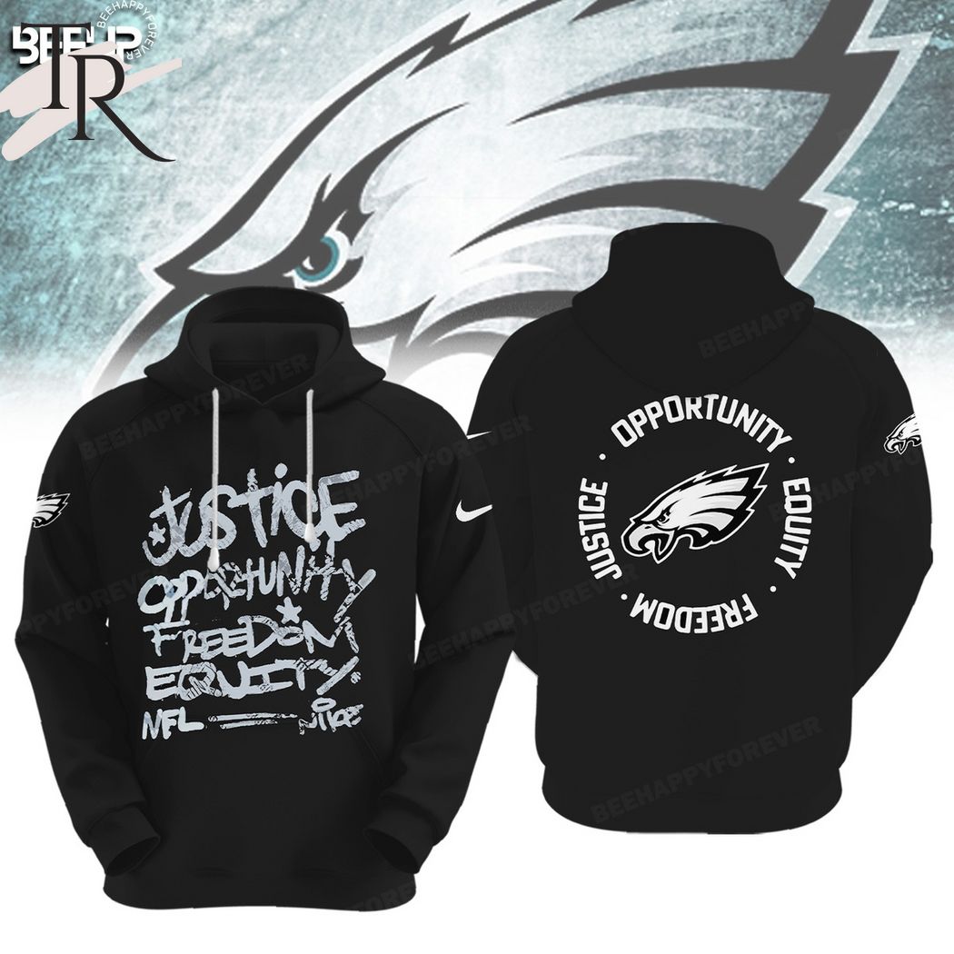 NFL Philadelphia Eagles Justice Opportunity Equity Freedom Hoodie - Luxinhoes