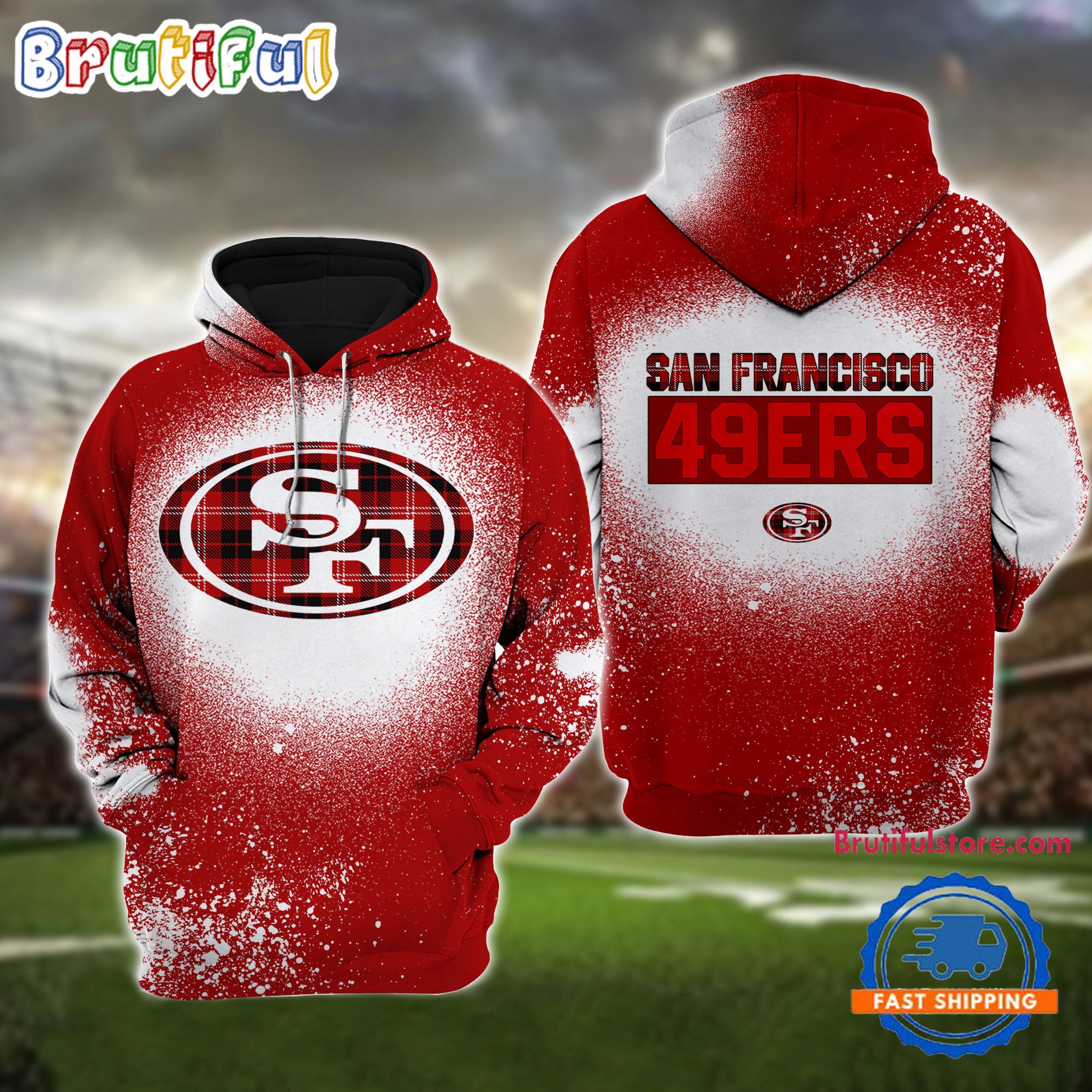 NFL San Francisco 49ers All Over Print Christmas Hoodie Football Christmas Hoodie