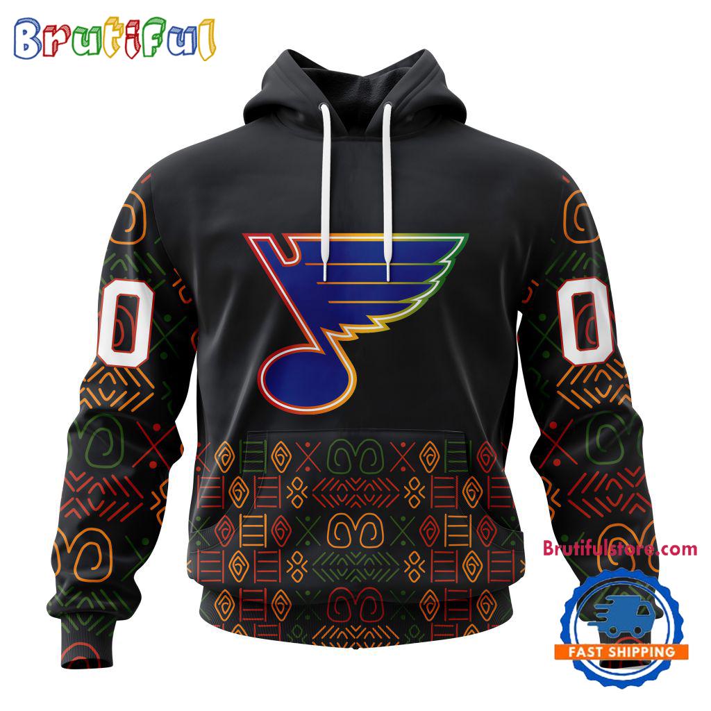 NHL St Louis Blues Special Design For Black History Month Hoodie TShirt Sweatshirt